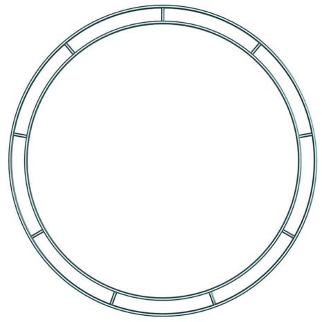 VOSAREA Christmas Metal Wire Ring Wreath Frame Metal Round Wreath Ring for Christmas Wedding Holidays Garden Home Party Decorations 30cm (Random Color) Form Making