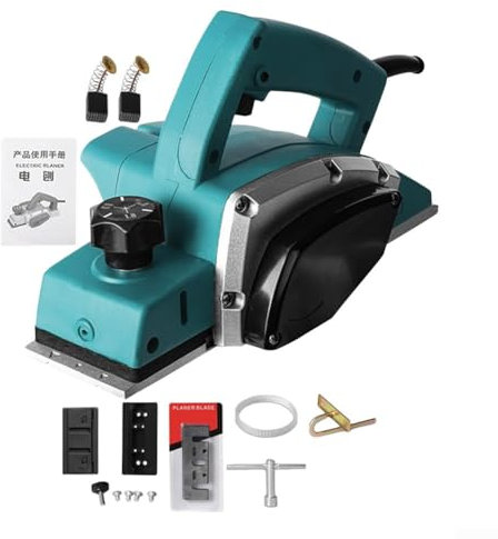 Electric Planer, Woodworking Portable Electric Planer, Rechargeable Electric Planer Cordless Handheld Wood Cutting Tool Planing Machine