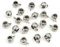 Lot de 20 pendentifs en perles faites à la main pour fabrication de bijoux, colliers, breloques, couleur argent antique, Bails-R2-34