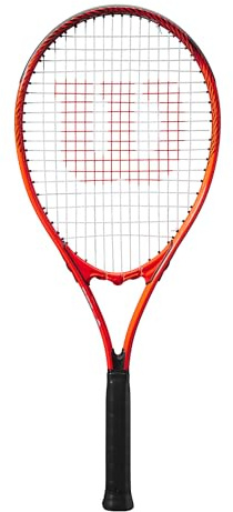 Raqueta de Tenis Wilson Pro Staff Precision XL 110, Cuenta con Cabeza de Tamaño Grande, Hecha de Aleación de Aluminio, Potencia Ligera y Alcance Extendido, Color: Rojo/Negro/Blanco, Talla: 2