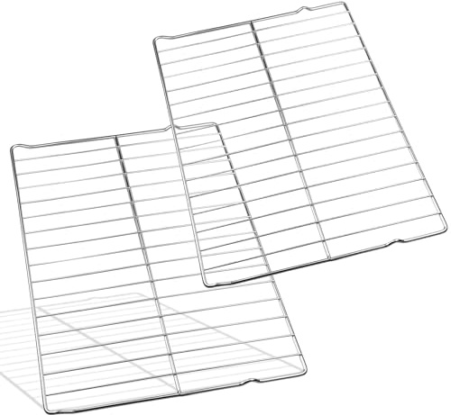 Evecad WB48T10063 Oven Rack, Stainless Steel Replacement Parts, Compatible With GE, General Electric,Hotpoint Oven AP4538468, PS2577619，24 x 17, 2 Packs