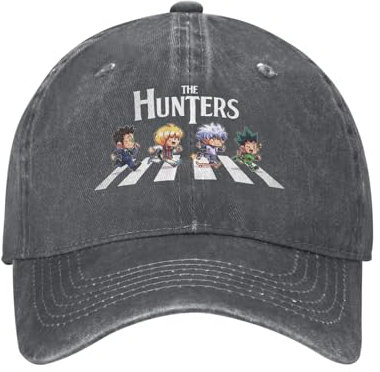 Sommer Anime Hunter X Hunter Baseballmütze Sonne Heißer Druck Gewaschener Trucker Hut Unisex-Teenager Casual Kpop Rock Baseballmützen
