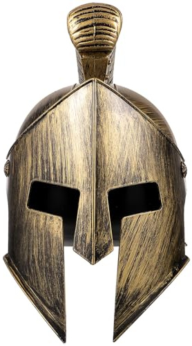 ROMISBABA Casco Guerrero Romano Antiguo para Hombre Accesorio para Disfraz Militar Casco de Soldado para Cosplay y Fiestas Temáticas Diseño Auténtico y Fácil de Montar