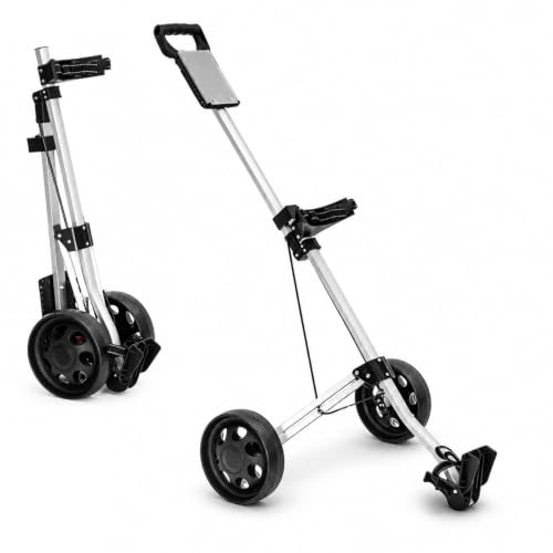 evergoods Golf Trolley, Lightweight 2 Wheel Folding Push Golf Cart | Lightweight aluminium structure with smooth wheels for convenient course mobilit