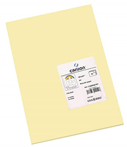 Canson 200040181 Iris Vivaldi glattes, farbiges Papier, A3, creme 02