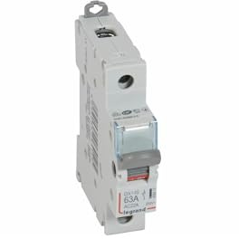 406412 Interrupteur Modulaire Unipolaire 1p 250v - 63a - 1 Module - Bornes à Vis Legrand Dx³-is