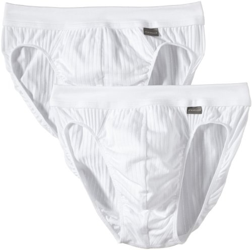Schiesser - Lencería para Hombre, Pack de 2, Talla 44, Color Blanco 100