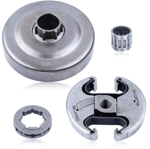 Haishine Kopplingstrumma kedjehjul kit, 325-7T kopplingstrumma för Husqvarna 340 345 346XP 350 351 353 445 450 E motorsåg, byt OEM 537110503 med koppling/kedjehjul/nållager motorsågsdelar
