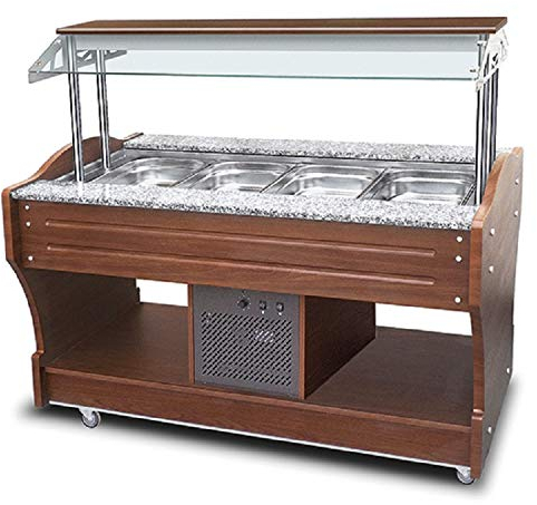 Buffet Réfrigéré Self-Service Professionnel - 4 GN 1/1 - Mastro