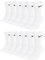Nike 6 Paar Socken Herren Damen Weiß Grau Schwarz Tennissocken Sparset SX7664, Farbe:weiß, Größe:46-50
