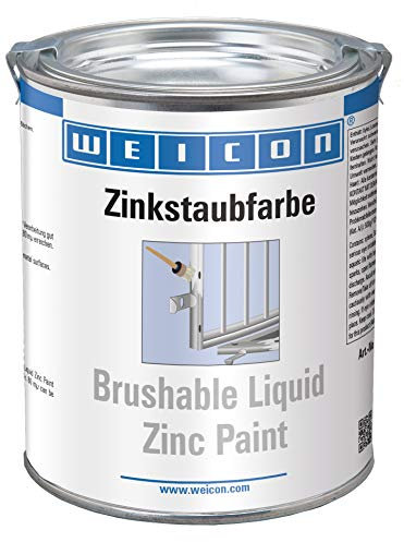 WEICON Vernice allo Zinco pennellabile 750 ml - Protezione da ruggine e corrosione per superfici metalliche