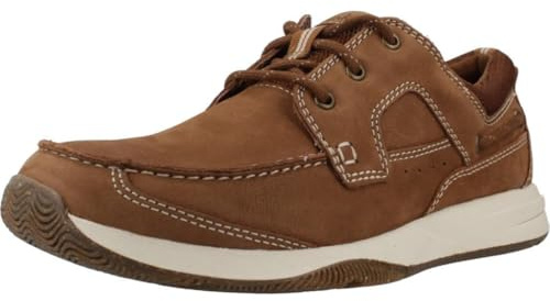Clarks Sailview Lace, Zapatillas Hombre, Gris Topo, 46 EU