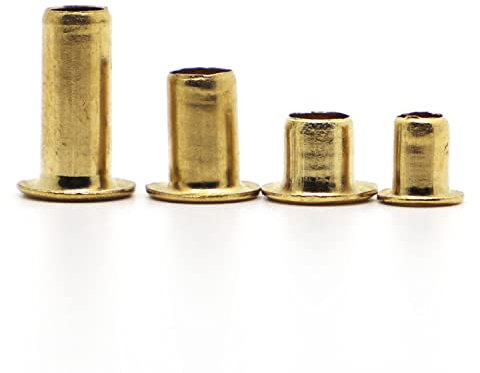 JUMELA Clous PCB M0.9 M1.3 M1.5 M1.7 M2 M2.5 M3 M4 M5 M6 Rivets tubulaires Circuit imprimé Double Face Écrous à Rivets Creux en cuivre 100 pièces (Color : 2.5mm, Size : 2.5mm 100pcs)