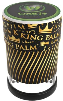 Moulin à herbes électrique Wakit King Palm - Moulin à presser - Simple à utiliser - Médicalement accessible - Chambre de broyage éclairée par LED