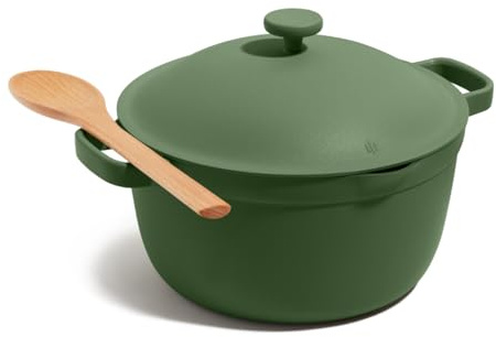 Our Place Perfect Pot - 5.2 L. Nonstick Ceramic Sauce Pan with Lid | Versatile Cookware for Stovetop and Oven | Steam, Bake, Braise, Roast | PTFE and PFOA-Free | Toxin-Free, Easy to Clean | Sage