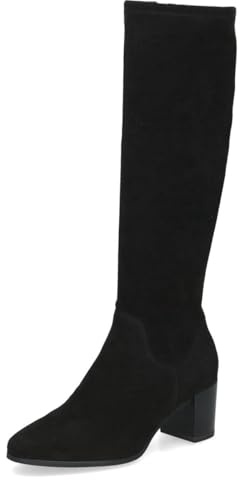 CAPRICE 9-25503-45 - Botas altas para mujer, color negro elástico, talla 37,5 EU, Black Stretch, 37.5 EU