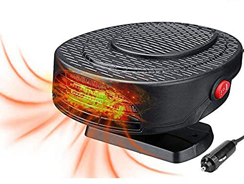 beseloa Car Heater Defroster, 2025 Portable Car Windshield Heater Fan Defogger 30S Fast Heating, 12V150W Cigarette Lighter 2 In 1 Heating/cooling Micro Car Heater With 360° Rotating Base Perfect