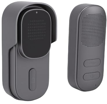 Irishom Timbre de Intercomunicación Inalámbrico, Timbre de Puerta con Intercomunicador Bidireccional, una Llave Desbloquea 656 Pies Largo Alcance Fácil Instalación para el Hogar,