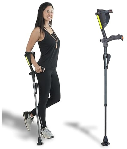 Ergobaum 7G Ergonomic Crutch/High Performance Perfect Cane- Single Unit Ergobaum that Acts As a Extra Balance Strong Performance Walking Companion