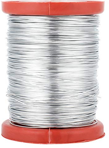Filo per Telaio in Acciaio Inossidabile per Apicoltura da 0,5 mm, Filo di Ferro per Telaio in Cera d'api con Fogli di d'api, ossidazione Resistente per Strumento di cornici per