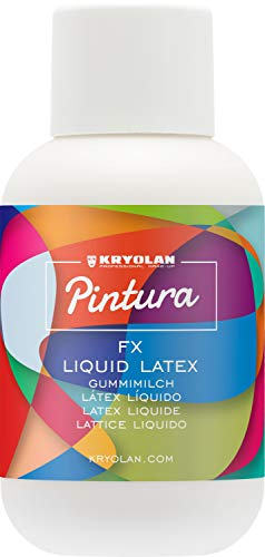 Kryolan Pintura FX Liquid Latex Latexmilch, 120 ml - ideal für Party, Karneval, Fasching, Halloween, LARP & Make-up Artists