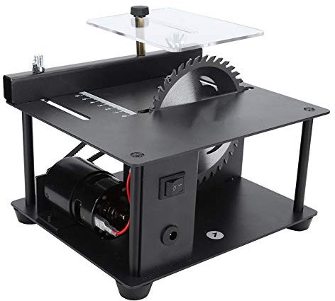 Mini sega da tavolo, macchina da taglio da banco portatile di precisione con lama per sega circolare, levigatrice multifunzione per lucidatura del legno per modello in legno fatto a mano fai da te