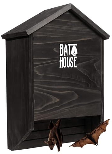 Bat Houses for Outdoors - 15 Big Bat Box 2 Chamber Cedar Wood Bat Houses for Outside & Tree - Perfectly Designed to Attract Bats - Easy to Land and Roost