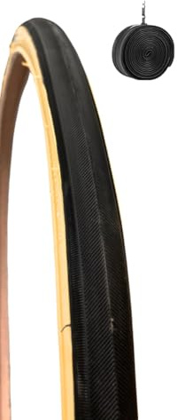 COPERTONE BICI CORSA 700 X 28 C + CAMERA PNEUMATICO NERO PARA BICI SCATTO FISSO TREKKING 28 X 1 5/8 X 1 1/8