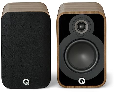 Q ACOUSTICS 5020 Bücherregal-Lautsprecher, Holme Oak - 12,7 cm Mittel-/Bass-Treiber, 2,5 cm Hochtöner - Für TV, Surround-Sound-System, Vinyl-Schallplattenspieler HiFi