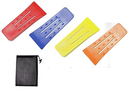 EULAPGOE 4 Pièces De Coin D'abattage en Plastique, Coin D'abattage pour Tronçonneuse Abs Résistant Aux Chocs Et Au Froid Coin Forestier pour L'élagage