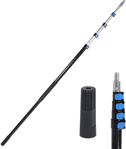 campMax Mehrzweck Verlängerungsstange, 1,72m-7,2m Aluminium leichte dauerhafte Teleskopstange,Verlängerung für Farbroller Deckenfenster Reinigung (nur Pole)