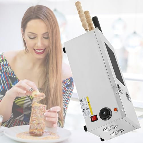 Forno Elettrico Commerciale Per Dolci Con Camino E 2 Rulli, Macchina Per La Preparazione Di Cake Pop Ungheresi, Macchina Per La Preparazione Di Coni Gelato,110V