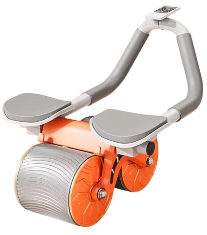 Ab Roller by A2Z2U Group. Automatic Rebound Exercise Wheel with Elbow Support. Best for Home Exercise. Includes Timer and Kneepad. Strengthens Core. Made of Robust Metal and Plastic.