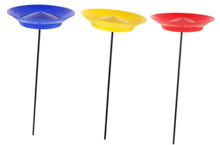 LABRIMP Set 3 Piatti da Giocoleria con Bastoncini, Giocattoli da Circo Leggeri e Resistenti per Spettacoli, Allenamento Coordinazione Sensoriale e Performance di Gruppo