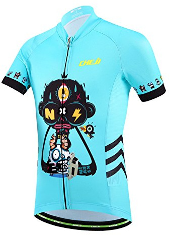 LSHEL Traje de Ciclismo Maillot de Ciclismo Niños Manga Corta Transpirable o Shorts con Asiento Acolchado
