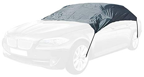 Halbgarage | Größe XS - XL | Winter geeignet | Nylon-, Polyestergewebe | Auto Abdeckung | Der ideale Schutz bei Kälte im Winter (M)