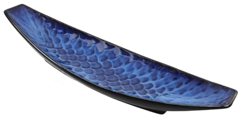 1 Pc Piatto della barca di sashimi piatto domestico piatto da portata di sushi vassoio del cibo teglia piatto di pesce piatto da portata piatto freddo Bicchiere ceramica Giappone