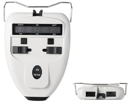 AISITESY Optisk digital pupillavståndsmätare LED PD-mätare pupilometer interpupilärt avståndsmätningsverktyg ögonmisk utrustning med LCD-skärm optiska Pd-pds (batteri ingår inte)