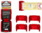 StealthMounts Red Universal Level Holder | Locking Level Mounts | 2 Pack | Fits All Brands | Perfect for Level Storage