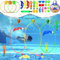 BARAKYEG 27pcs Jouets de Plongée,Jeux Piscine Enfant,Jouet sous Eau Piscine Été inclure 3 Anneaux de Plongée,Dauphin,Sac de Rangement,Algues, Cadeaux Garçon Fille 5-12 Ans