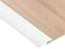 2M White Carpet Trim Self Adhesive PVC Laminate Floor Door Doorway Transition Threshold Strip Tile Edgings Rubber Flooring Edge Strip(Cover Height Within 5mm)