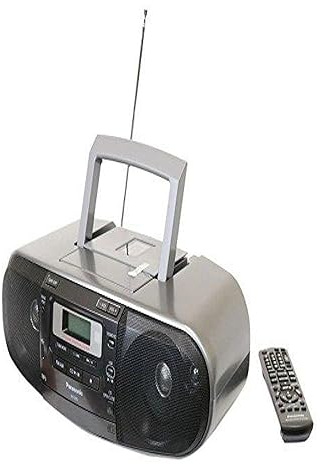 Panasonic High Power MP3 AM/ FM Radio Cassette Recorder with USB and Music Port High Quality Sound with 2-Way 4 - Speaker (Black)