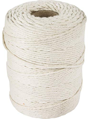 Browin 310201 Fleischfäden aus Baumwolle weiß, Fleisch Binden, Würstchen Machen, Bäcker Bindfäden100 g 240°C~50 m, Stoff, White, 5.5 x 5.5 x 9.5 cm, 1-Einheiten, 4 m