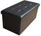 Style home Sitzbank Sitzhocker mit Stauraum, Faltbare Sitztruhe Fußbank Aufbewahrungsbox Polsterbank, belastbar bis 300kg, Kunstleder, 76 * 38 * 38 cm (Schwarz)