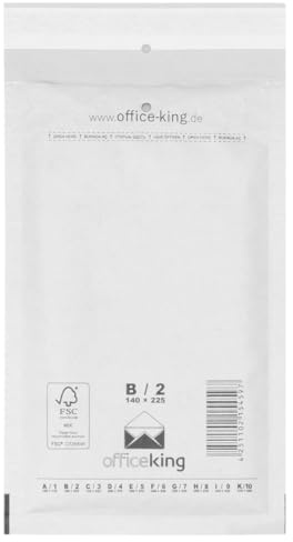 verpacking 200 Luftpolstertaschen Versandtaschen Luftpolsterversandumschläge B2 (140 x 225mm) Weiss