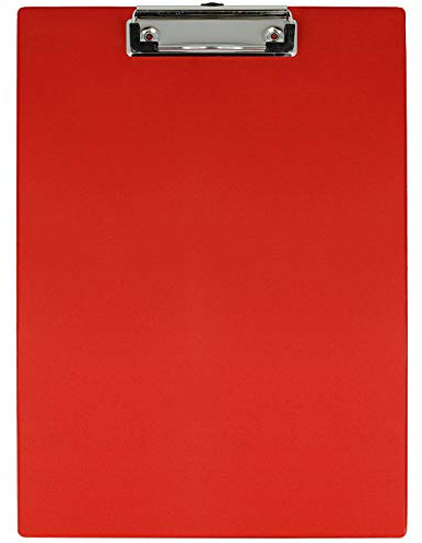 Westcott Spännbräda, för A4, plast, röd, E-17101 RED