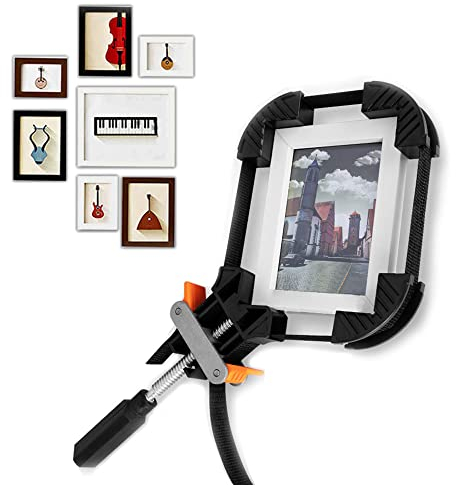 La Llareta Band Strap Clamp, Ratcheting Clamp, Band Rapid Clamp Corner, 90 Degrees Multi Function Adjustable Corner Clamp for Wooden Picture Frames and Drawers
