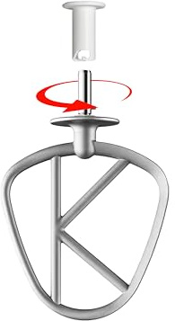 GZ Design 5 pcs. Holder storage for Kenwood Cooking Chef XL accessory stirring elements such as flat beater, whisk, dough hook (black)