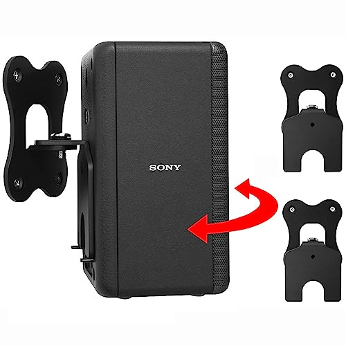 Sony SA-RS3S Lautsprecher Halterung - Wandhalterung & Ständer, Zubehör für Heim-Lautsprecher-Systeme (Schwarz, 2 PCS)