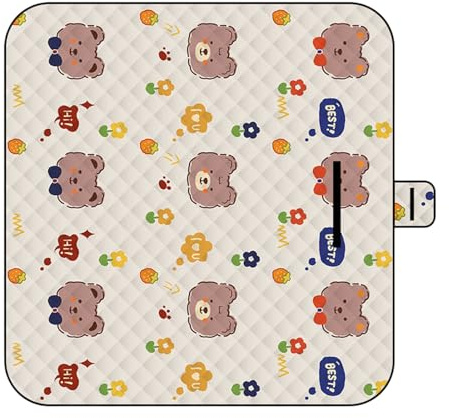 Huxibai Coperta da Picnic Impermeabile, Coperta Da Picnic Portatile, Tappeto Gioco Con Stampa Animali 150x200 Cm Impermeabile Lavabile Antisabbia Per Esterni Divano Campeggio Escursionismo Parco